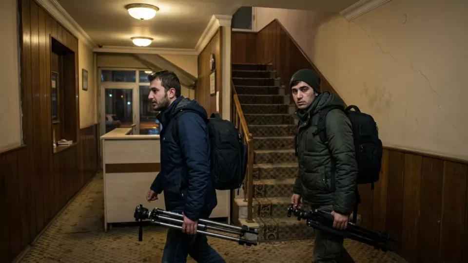Deprem öncesi otel lobisi (temsili)