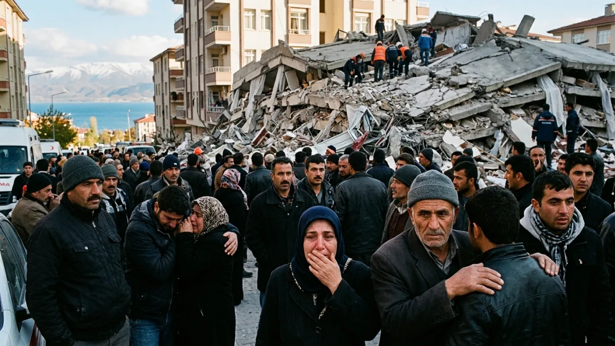 2011 Van depreminde Erciş (temsili)