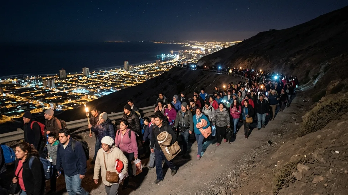 2014 Iquique depreminde tahliye (temsili)