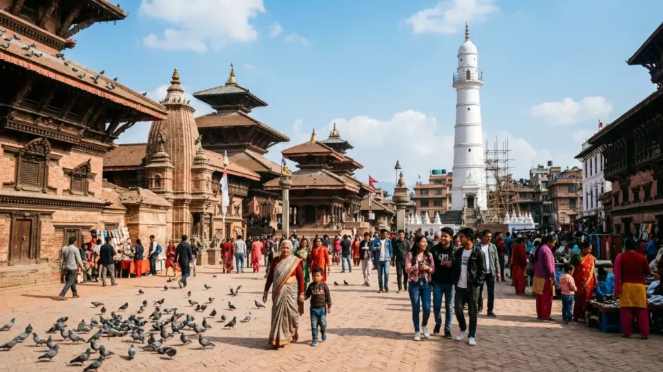Bugünkü Katmandu (temsili)