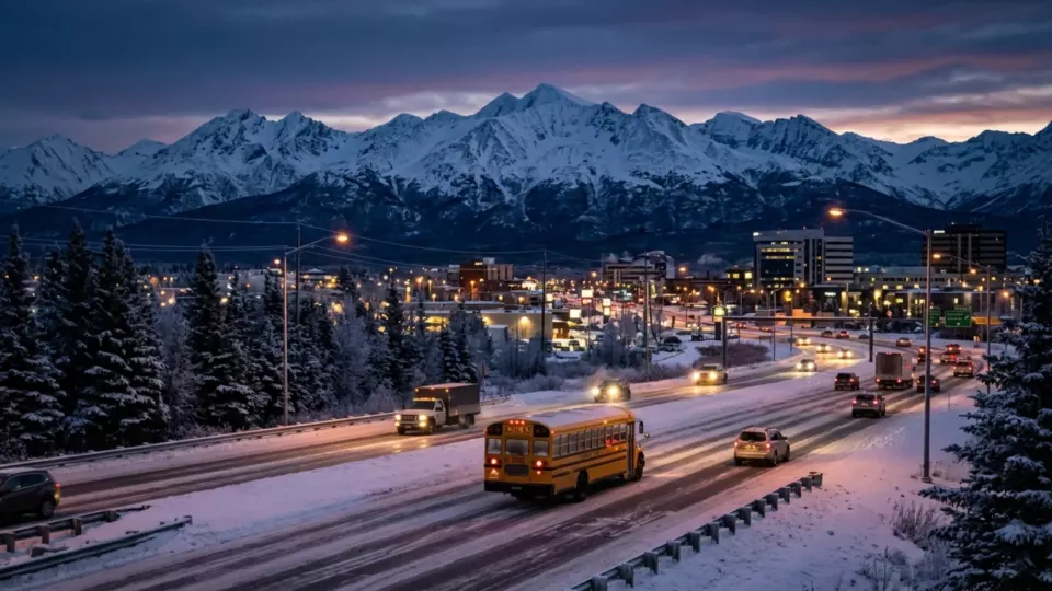 Depremden önce Anchorage (temsili)