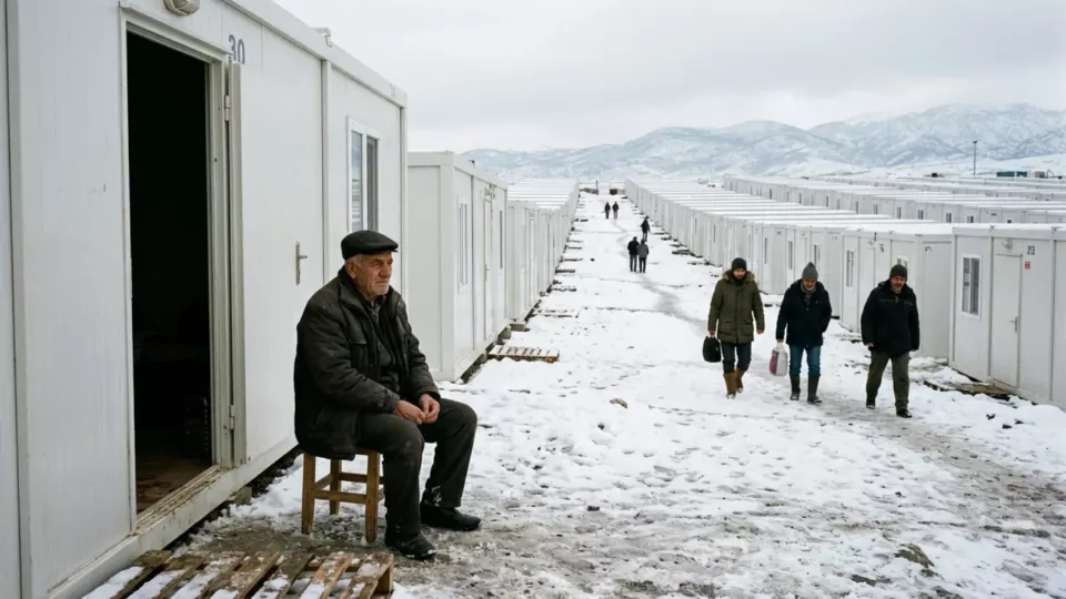 Elazığ'da kurulan konteyner kent (temsili)
