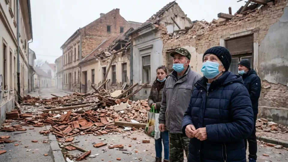 Petrinja deprem anı (temsili)