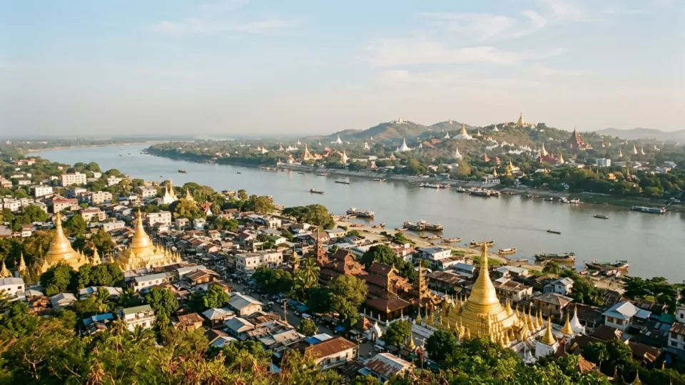 Depremden önce Mandalay ve Sagaing (temsili)