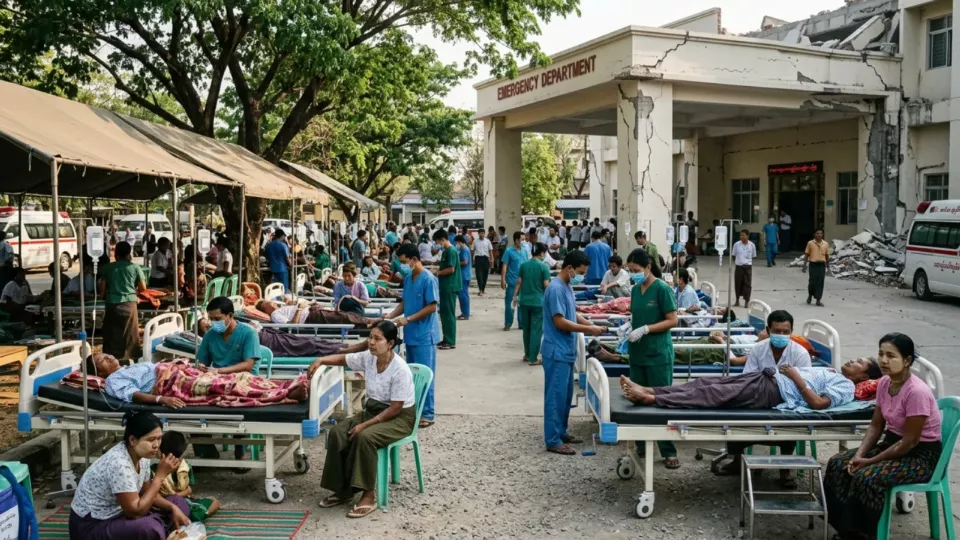 Naypyidaw'da açık havada tedavi (temsili)