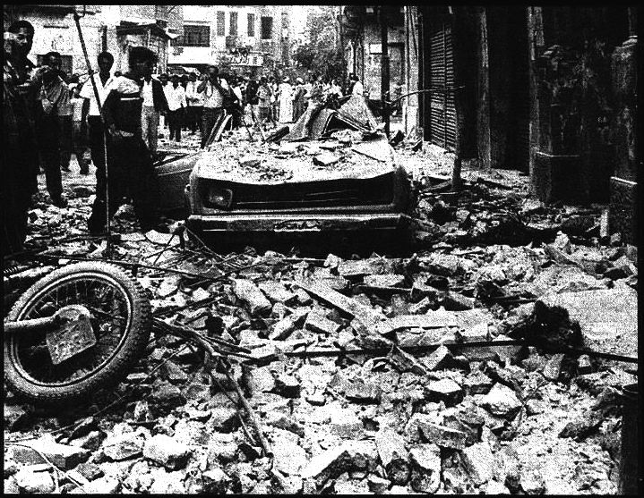 1992 Kahire depremi sonrası sokak