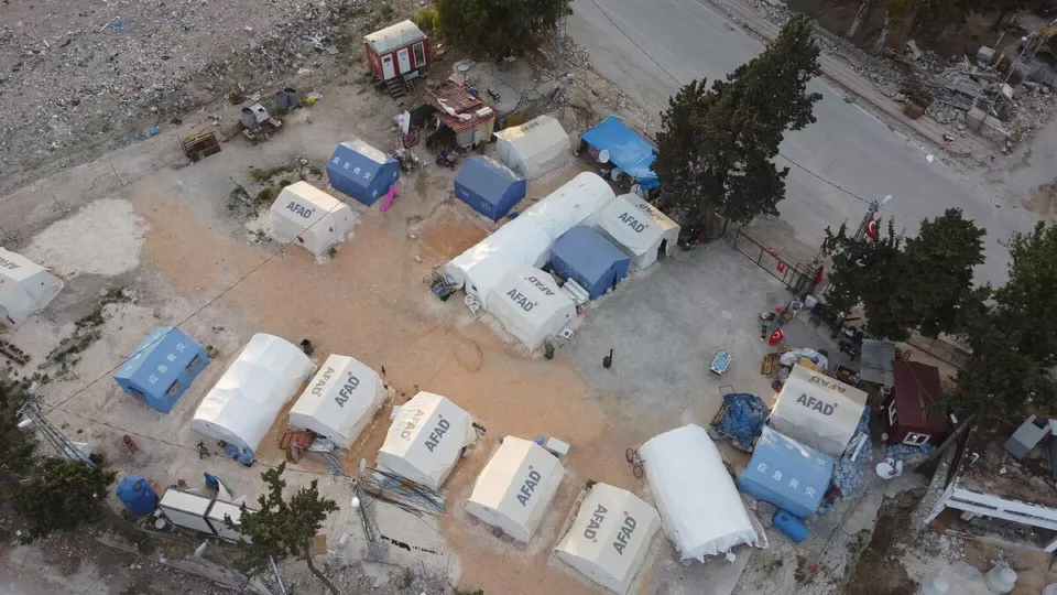 Depremden sonra Antakya havadan