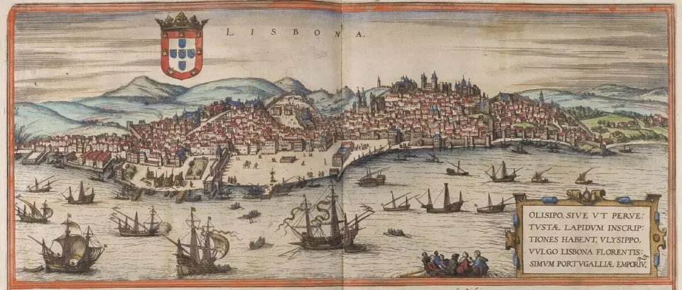 16. yüzyıl Lizbon gravürü