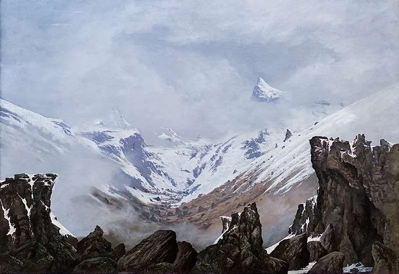 Carihuairazo Dağı, yağlıboya tablo