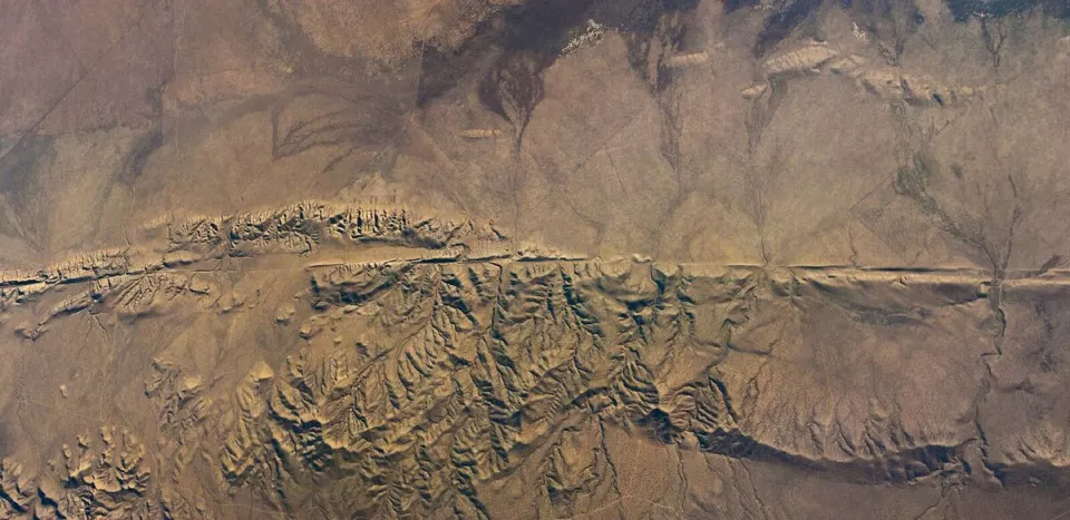 Carrizo Ovası'nda San Andreas Fayı