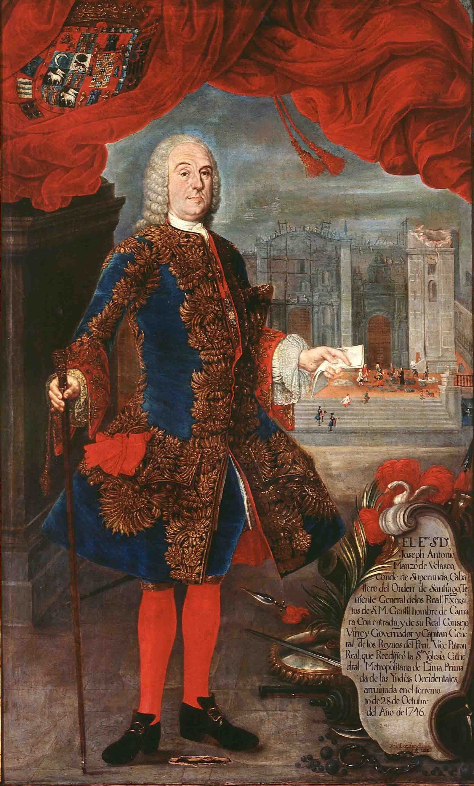 Vali José Antonio Manso de Velasco'nun portresi