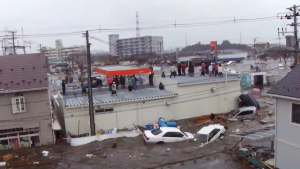 Tagajō tsunami yıkımı