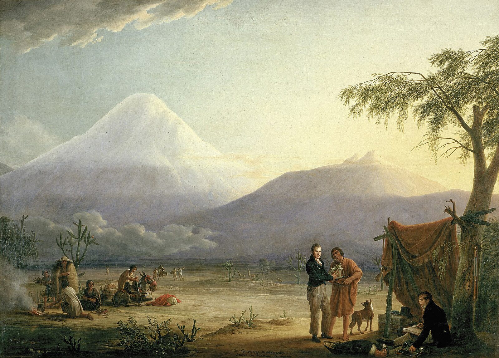 Humboldt ve Bonpland Chimborazo eteğinde, Weitsch tablosu