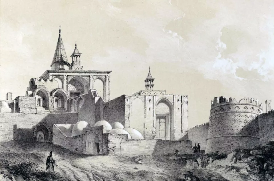 Kaşan'da bir imamzade, Flandin 1840