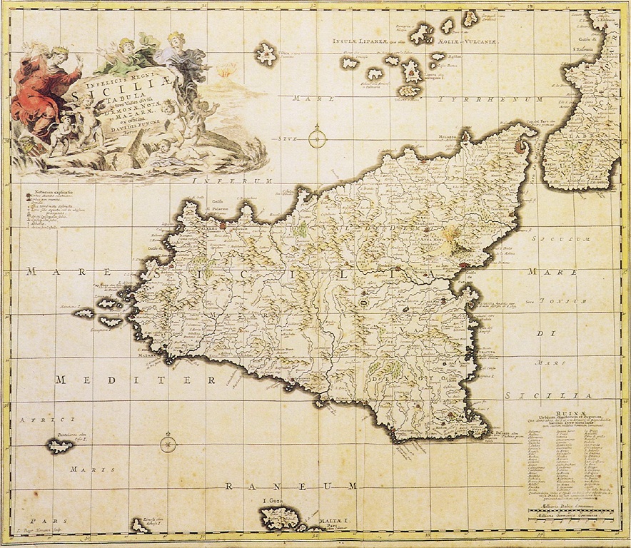 1693 Sicilya haritası