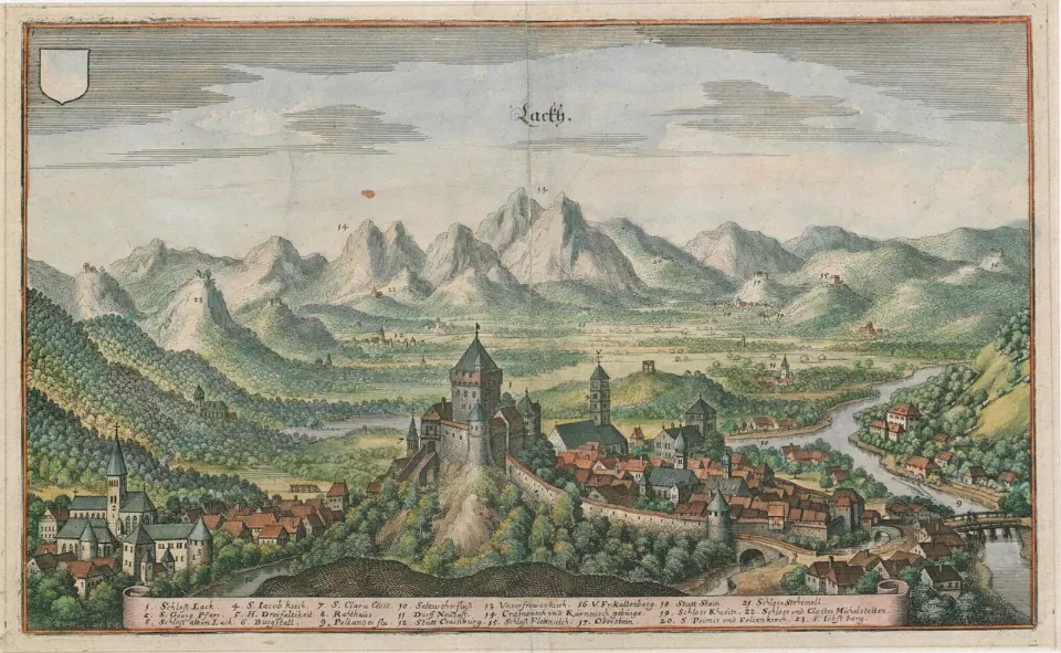 Škofja Loka'nın 1649 tarihli gravürü
