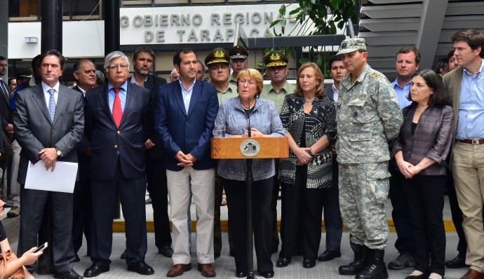Michelle Bachelet Iquique'de