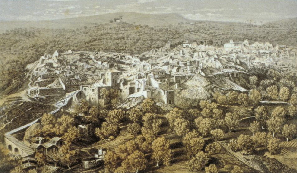 1857 depreminden sonra Montemurro yıkıntıları