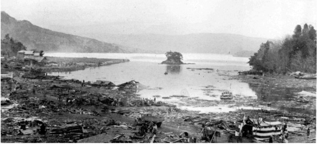 1933 tsunamisinden sonra Ōfunato Koyu
