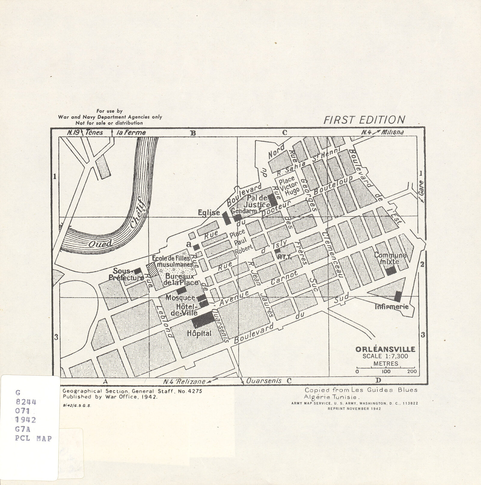Orléansville kent planı, 1942