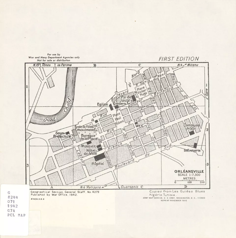 Orléansville kent planı, 1942