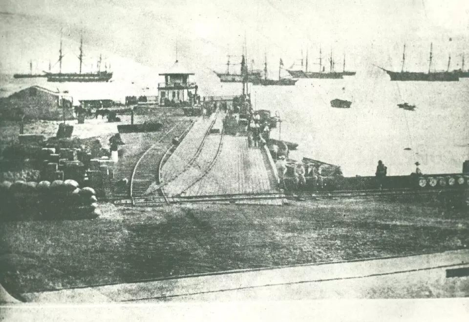1868'de Arica limanı ve Morro