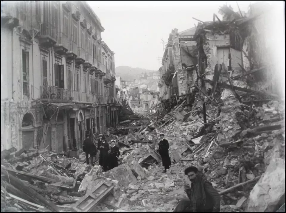 Messina 1909 yıkıntılar