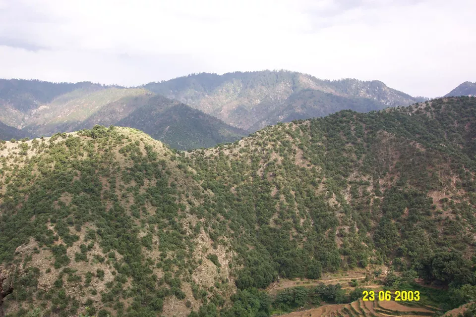 Kunar'da dağlık bir vadi