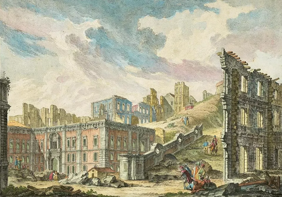 Patrikhane Meydanı yıkıntıları