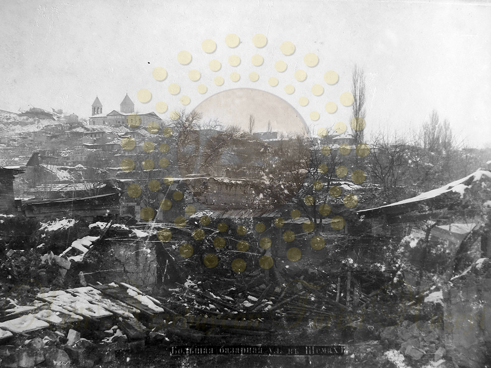1902 depreminden sonra Şamahı'da çarşı caddesi