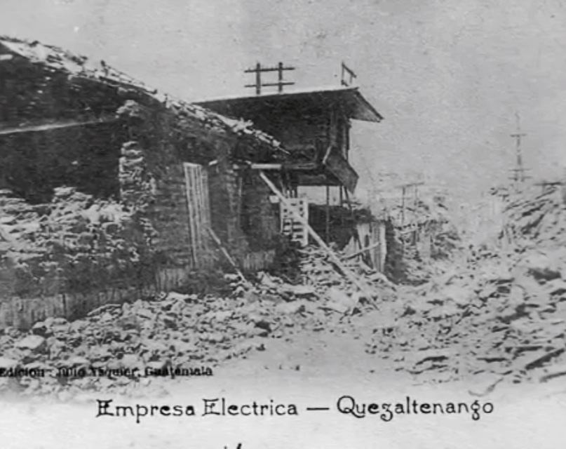 1902 depreminde yıkılan elektrik şirketi binası