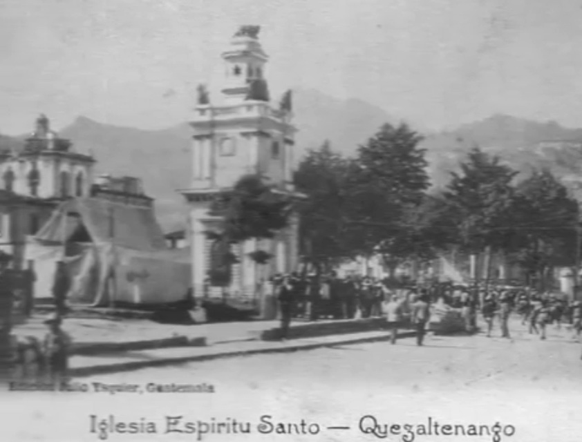 1902 depreminden sonra yıkık Espíritu Santo kilisesi