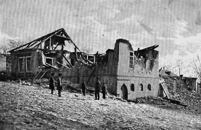 1902 depreminde yıkılan bir bina, Şamahı