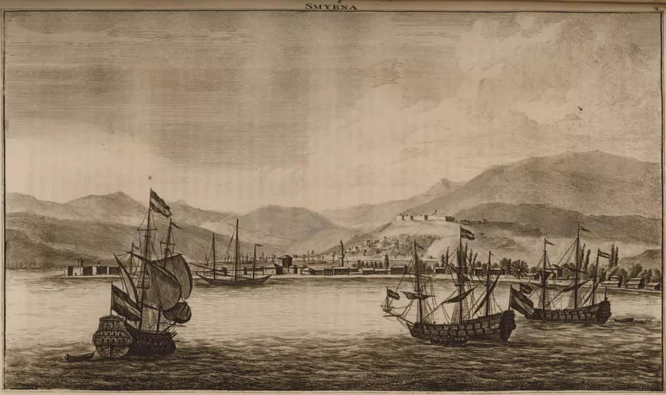Cornelis de Bruyn'in İzmir panoraması