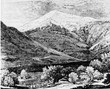 Aziz Hagop Manastırı, 1829 çizimi