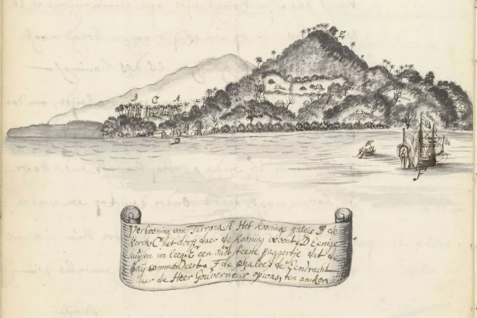1677 tarihli Tahuna gravürü