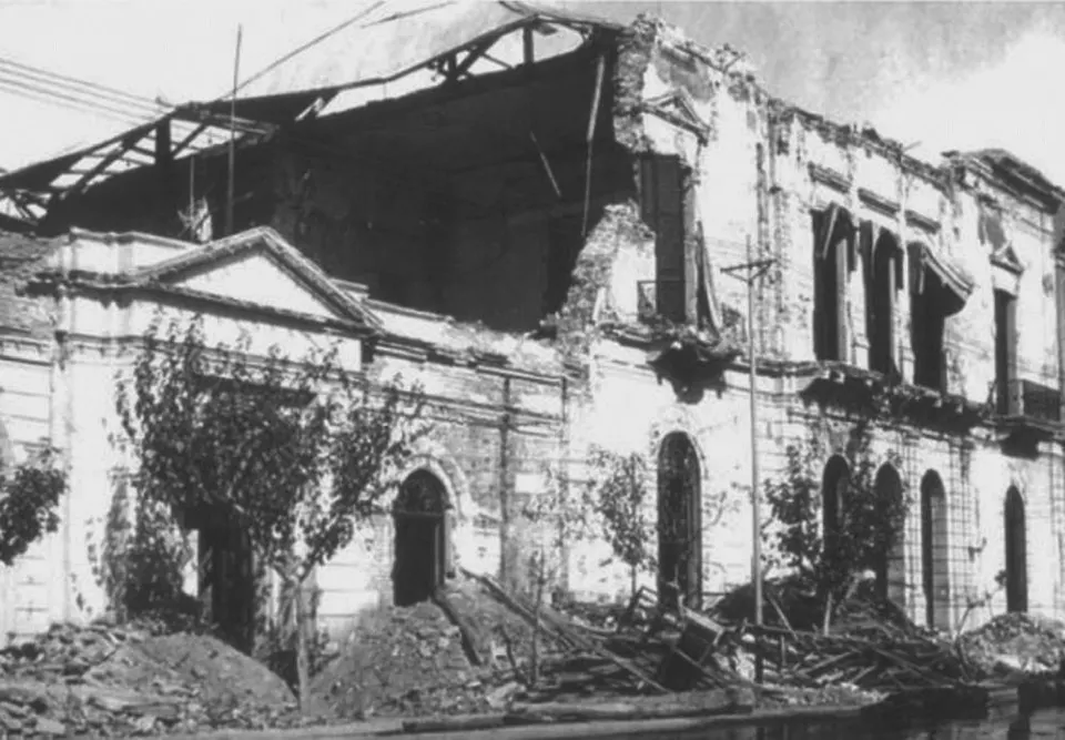 Yıkılmış San Juan hükümet binası
