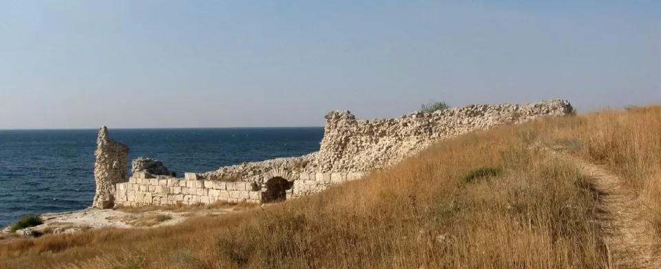 Khersonesos ören yerinde antik batı kapısı